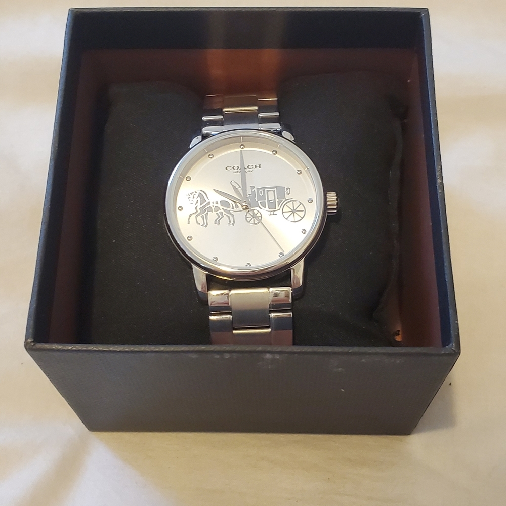 Coach Silver watch